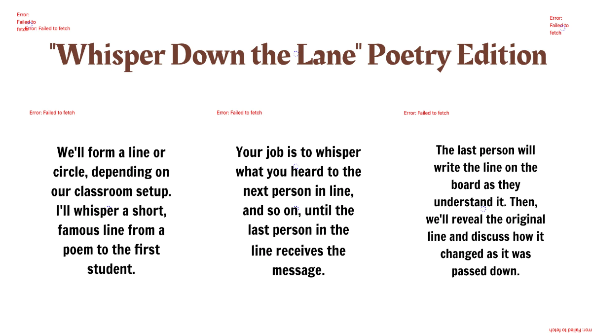 Free Identifying Elements of Poetry Template to Edit Online