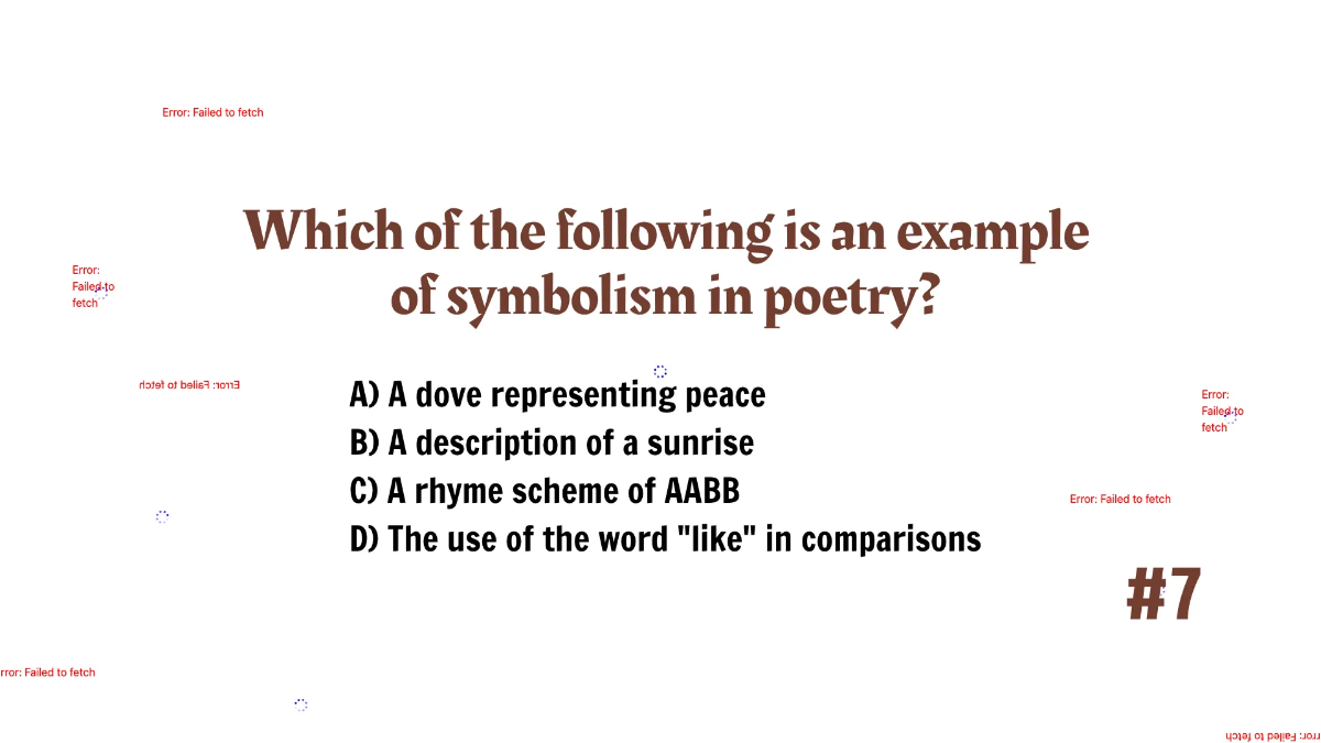 Free Identifying Elements of Poetry Template to Edit Online