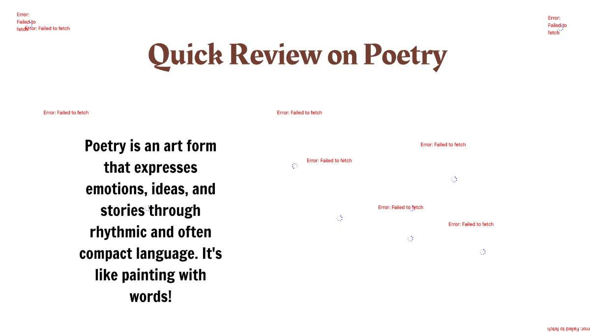Free Identifying Elements of Poetry Template to Edit Online