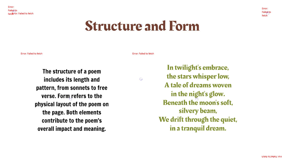 Free Identifying Elements of Poetry Template to Edit Online