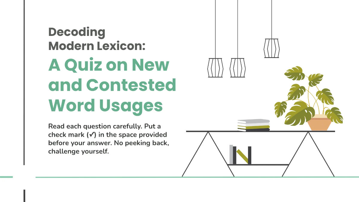 Free Words With New or Contested Usages Template to Edit Online