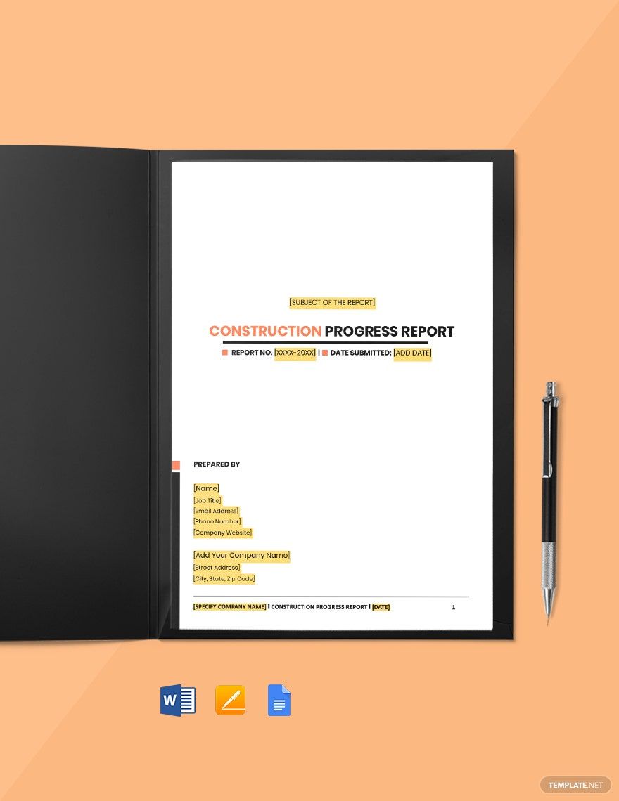 Foreman Site Report template
