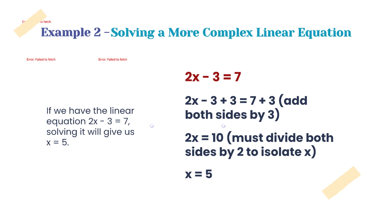 Free Solve Linear Equations Template to Edit Online