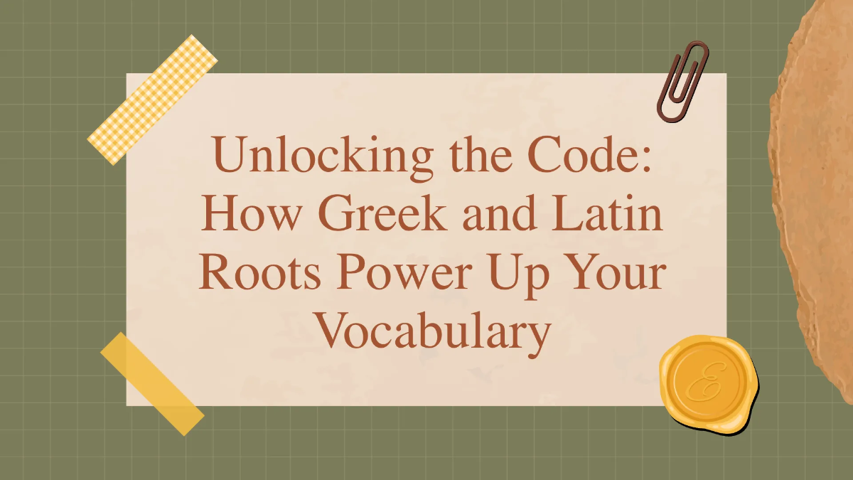 Free Using Greek and Latin Roots As Clues Template to Edit Online
