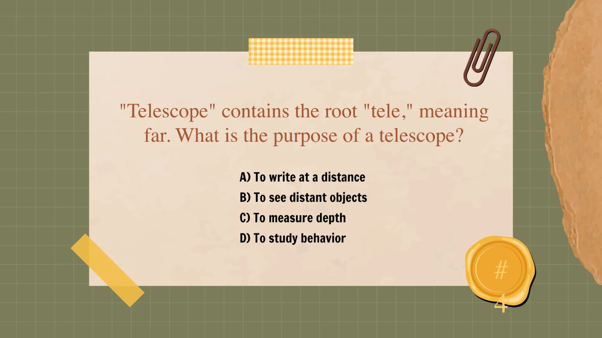 Free Using Greek and Latin Roots As Clues Template to Edit Online