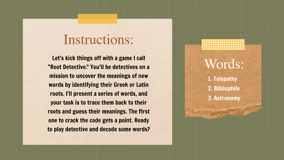 Free Using Greek and Latin Roots As Clues Template to Edit Online