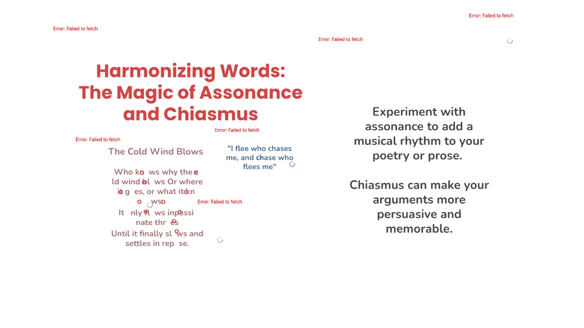 Free Anaphora, Antithesis, Apostrophe, Assonance, Chiasmus, and Understatement Template to Edit Online