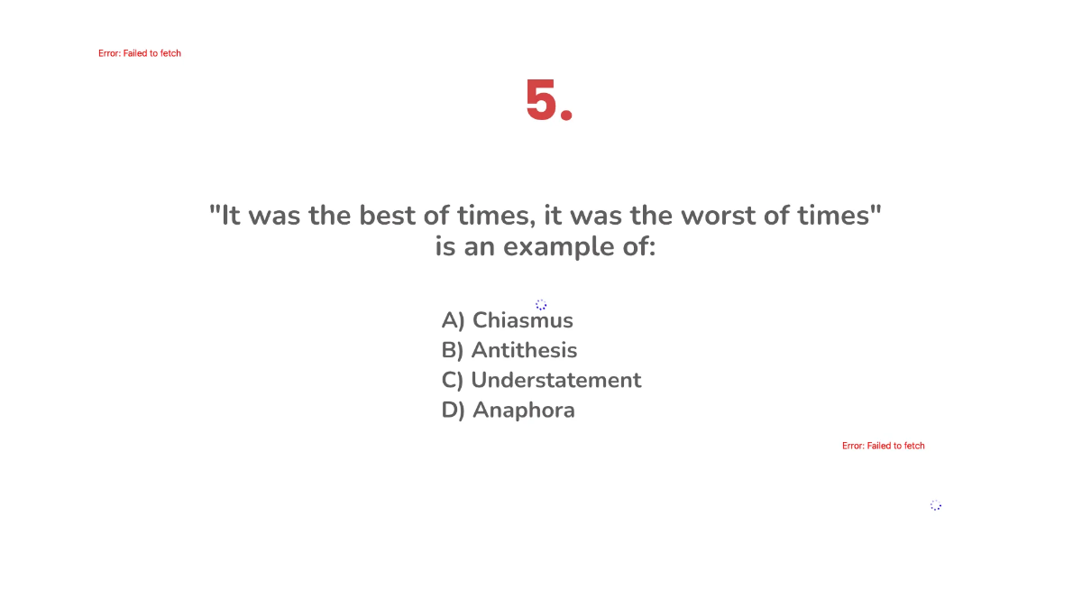 Free Anaphora, Antithesis, Apostrophe, Assonance, Chiasmus, and Understatement Template to Edit Online