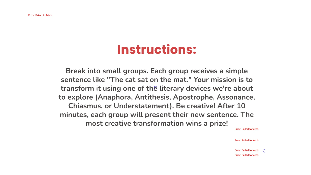 Free Anaphora, Antithesis, Apostrophe, Assonance, Chiasmus, and Understatement Template to Edit Online