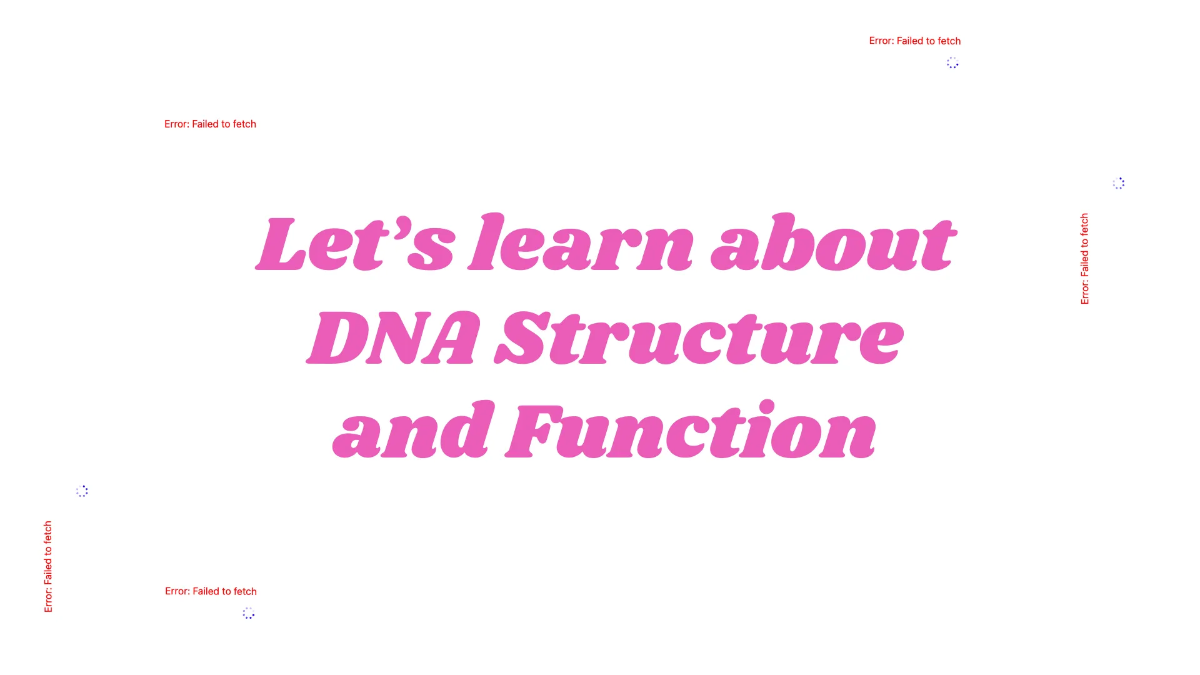 Free Dna-structure-and-function Template to Edit Online