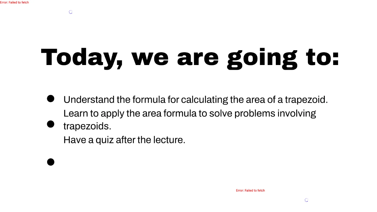 Free Area of Trapezoids Template to Edit Online
