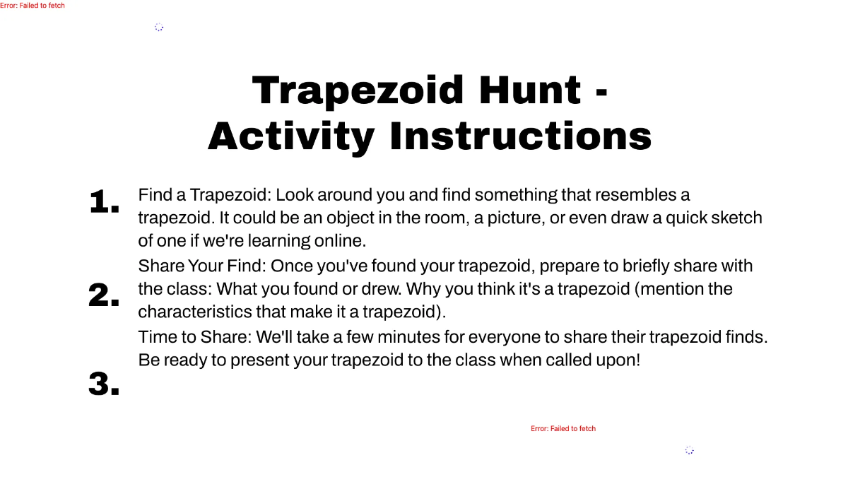 Free Area of Trapezoids Template to Edit Online