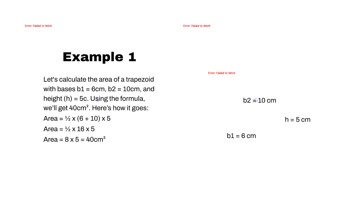 Free Area of Trapezoids Template to Edit Online
