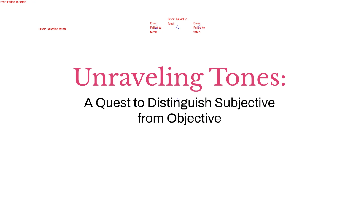 Free Comparing Passages For Subjective and Objective Tone Template to Edit Online