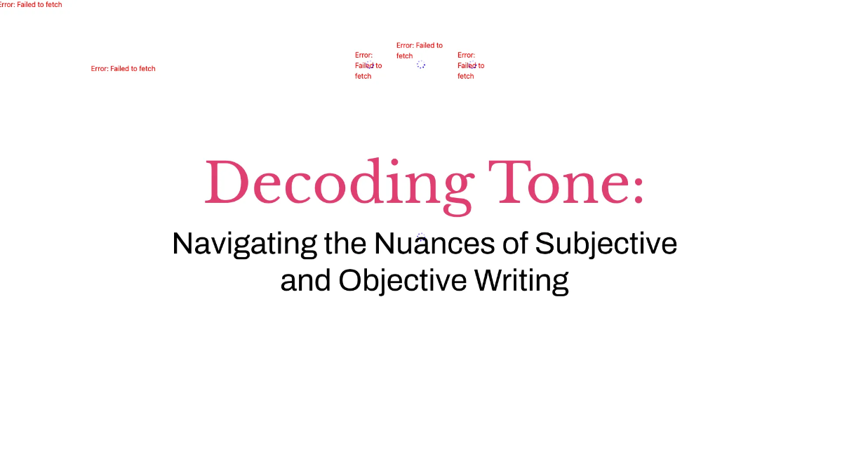 Free Comparing Passages For Subjective and Objective Tone Template to Edit Online