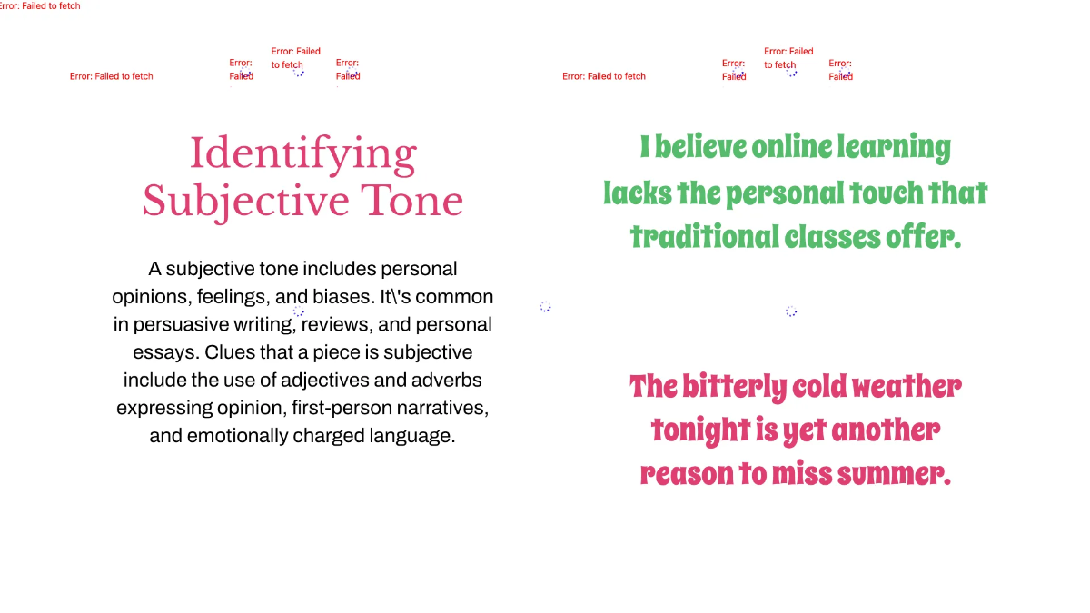 Free Comparing Passages For Subjective and Objective Tone Template to Edit Online