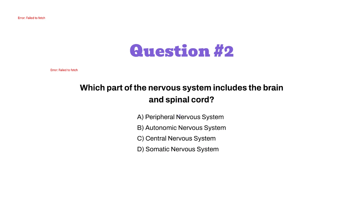 Free Nervous System Template to Edit Online