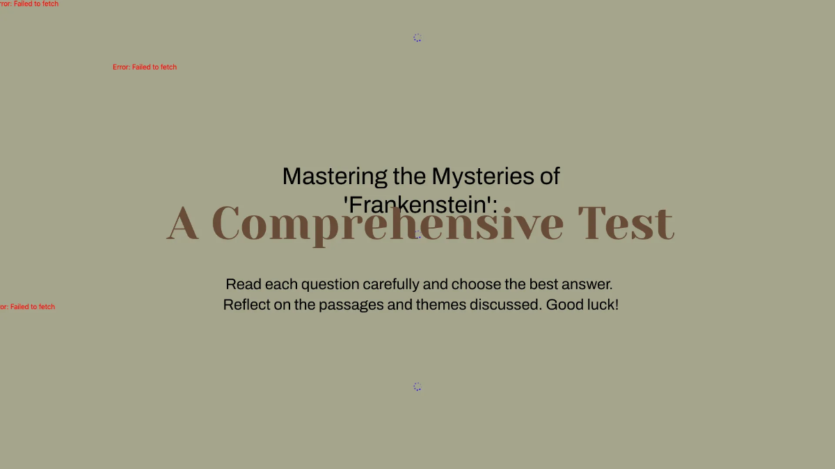 Free Analyzing Passages from "Frankenstein" Template to Edit Online