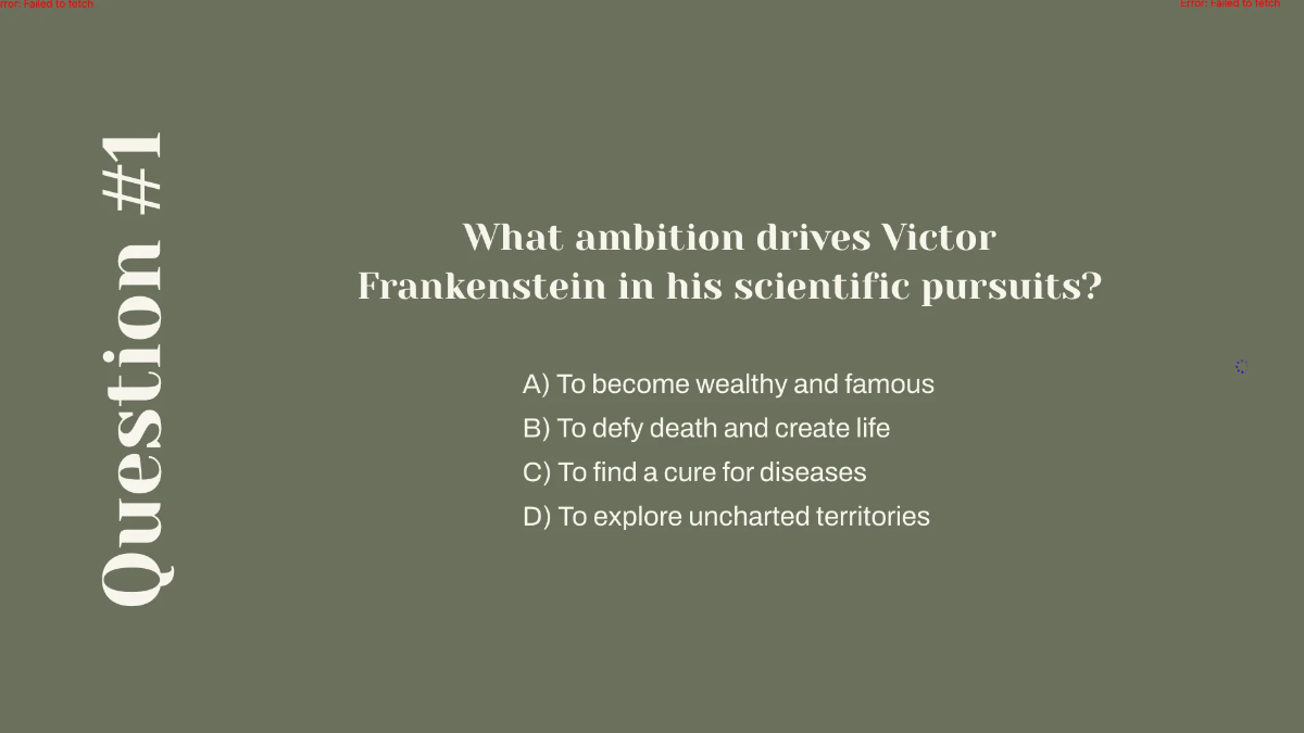 Free Analyzing Passages from "Frankenstein" Template to Edit Online