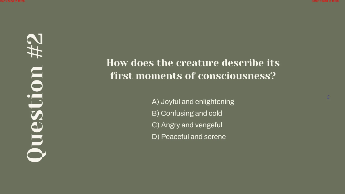 Free Analyzing Passages from "Frankenstein" Template to Edit Online