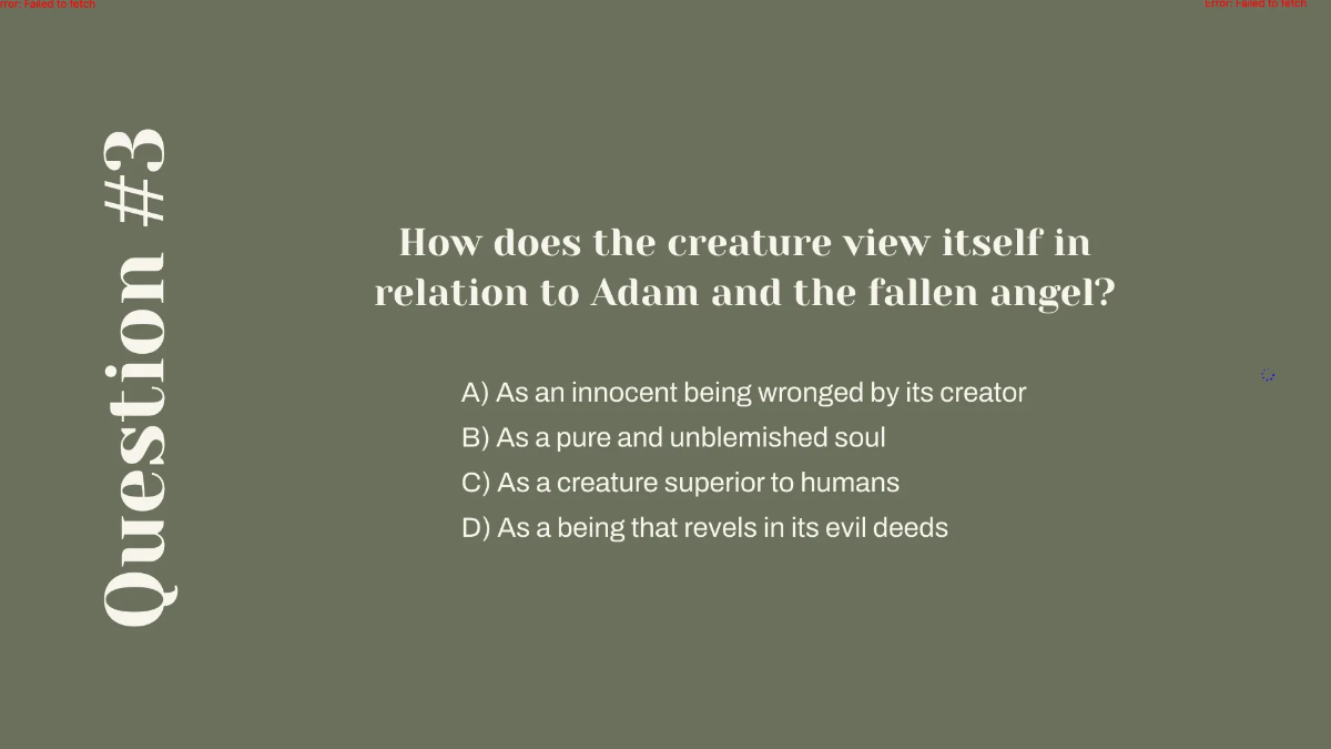 Free Analyzing Passages from "Frankenstein" Template to Edit Online