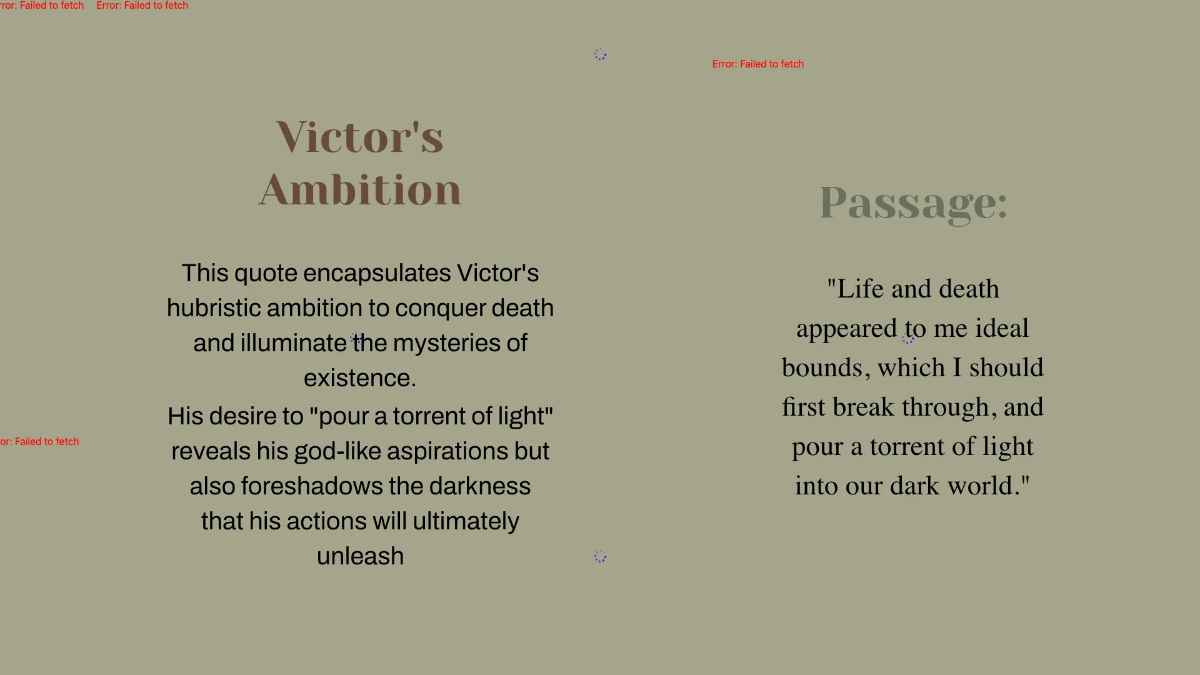 Free Analyzing Passages from "Frankenstein" Template to Edit Online