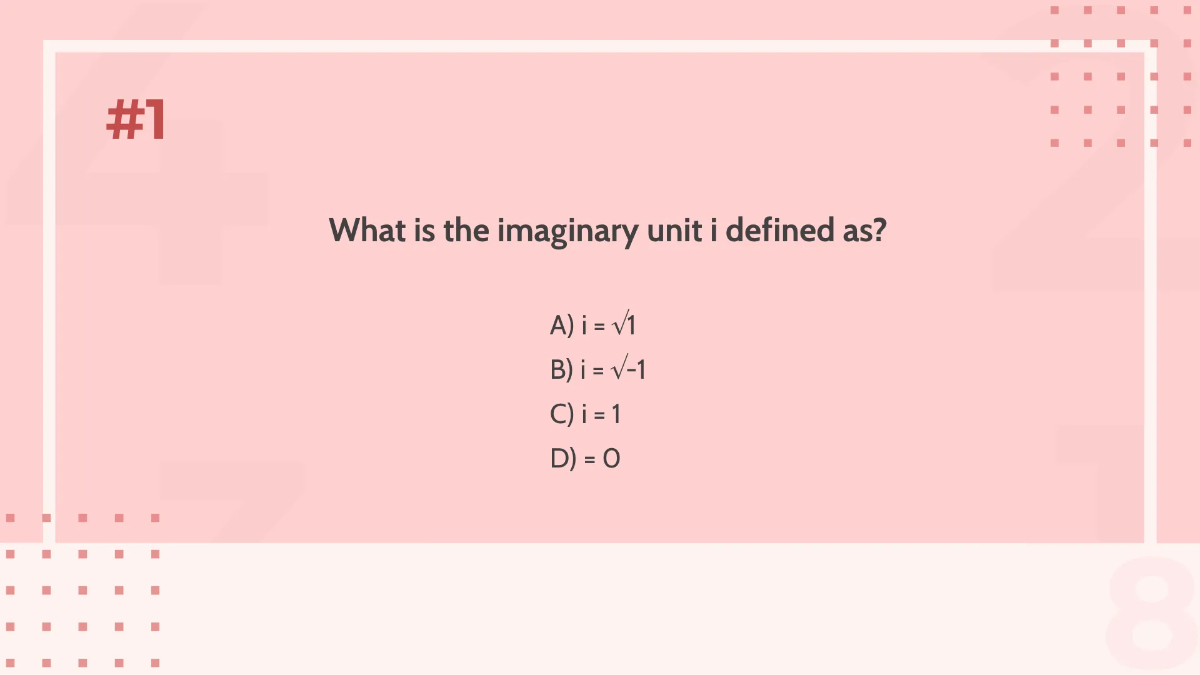 Free Introduction To Complex Numbers Template to Edit Online
