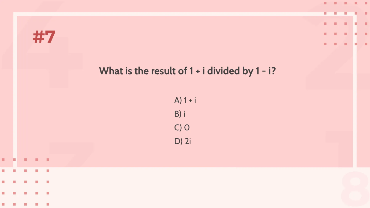 Free Introduction To Complex Numbers Template to Edit Online