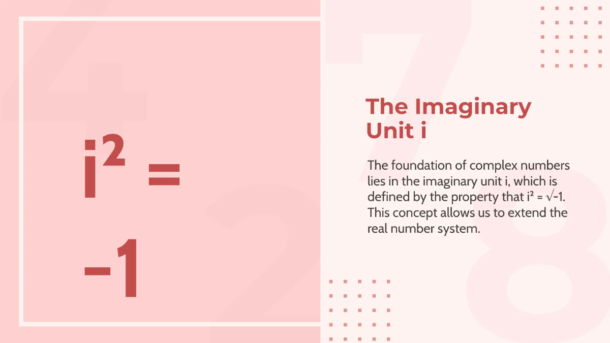 Free Introduction To Complex Numbers Template to Edit Online