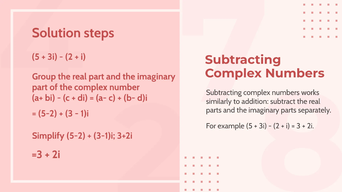 Free Introduction To Complex Numbers Template to Edit Online