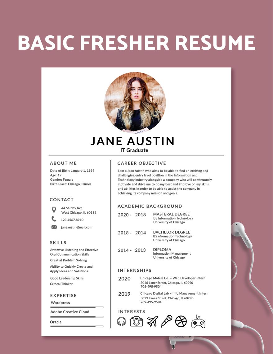 Basic Fresher Resume