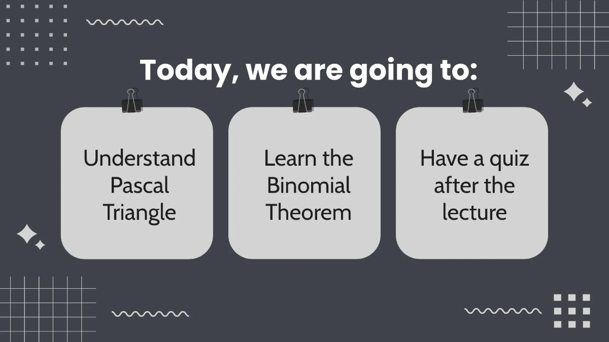 Free Pascal's Triangle and the Binomial Theorem Template to Edit Online