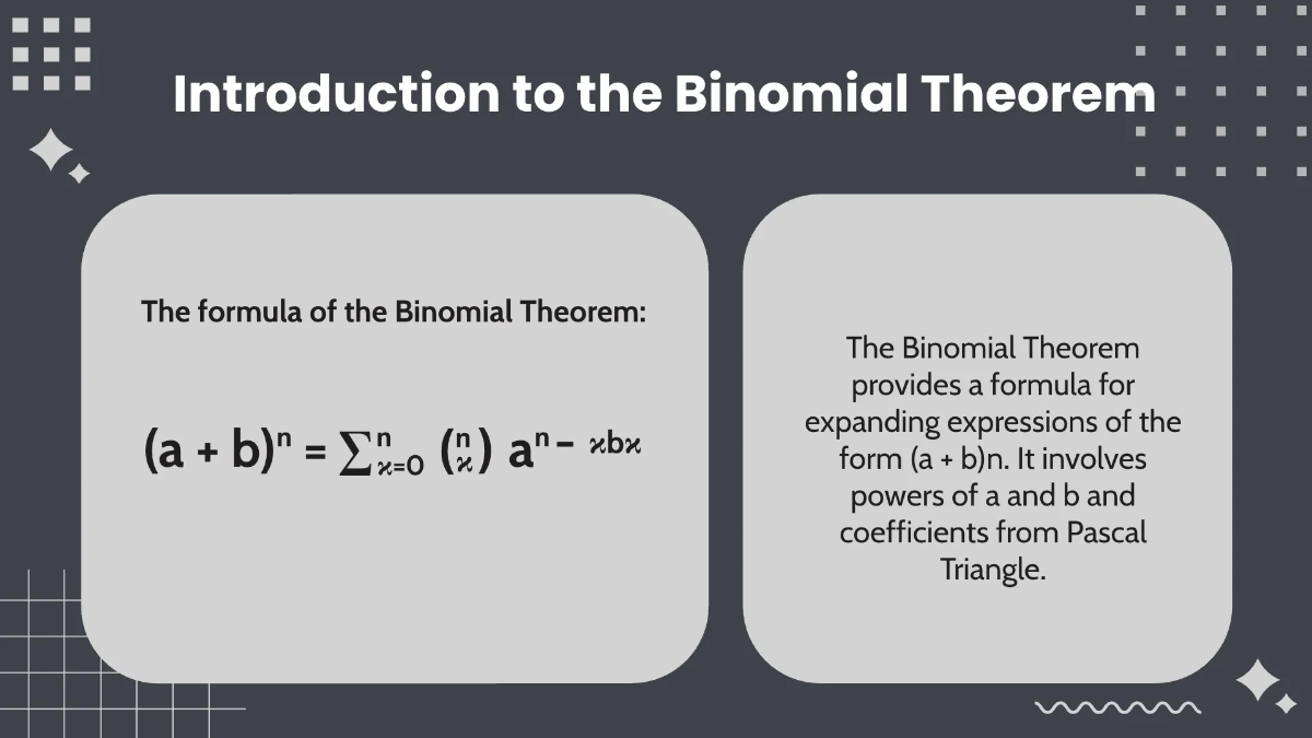 Free Pascal's Triangle and the Binomial Theorem Template to Edit Online