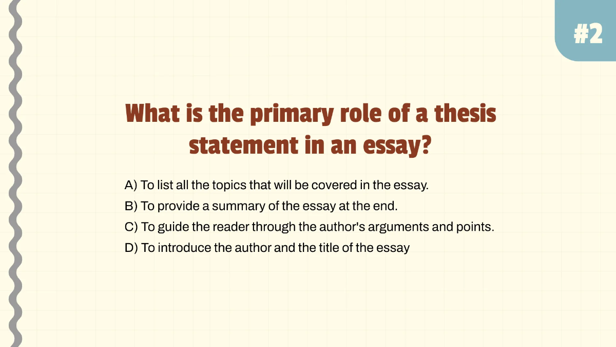 Free Identifying Thesis Statements Template to Edit Online