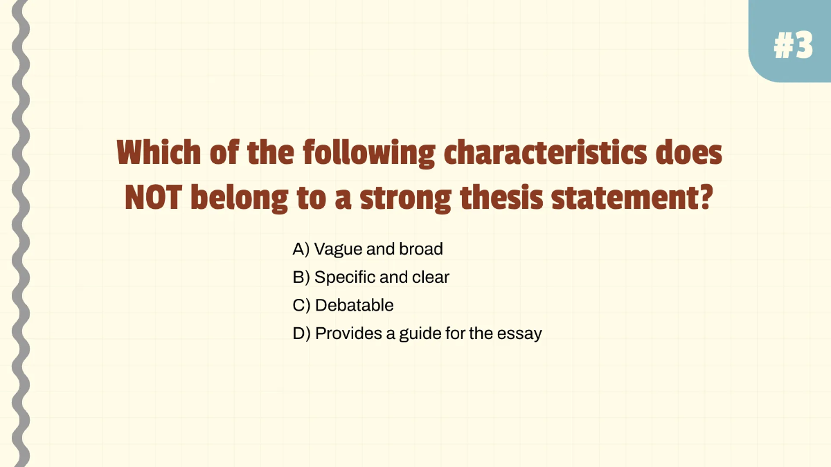 Free Identifying Thesis Statements Template to Edit Online