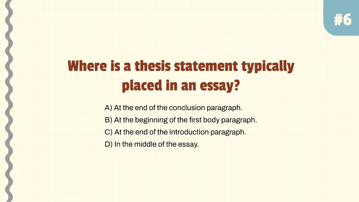 Free Identifying Thesis Statements Template to Edit Online