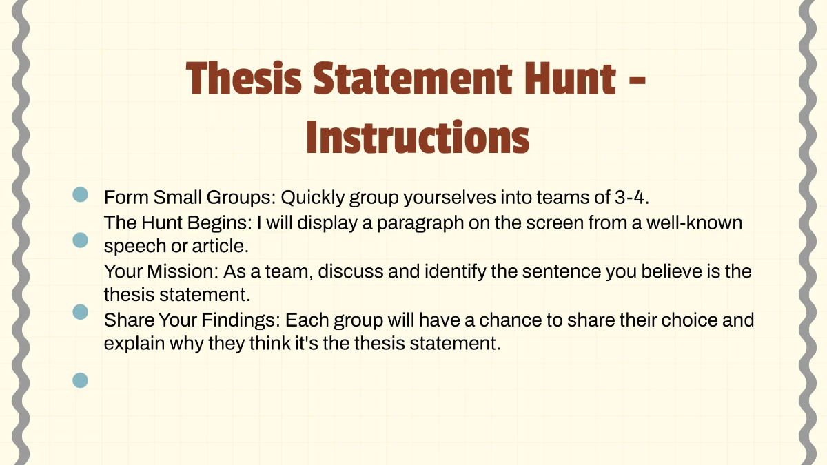 Free Identifying Thesis Statements Template to Edit Online