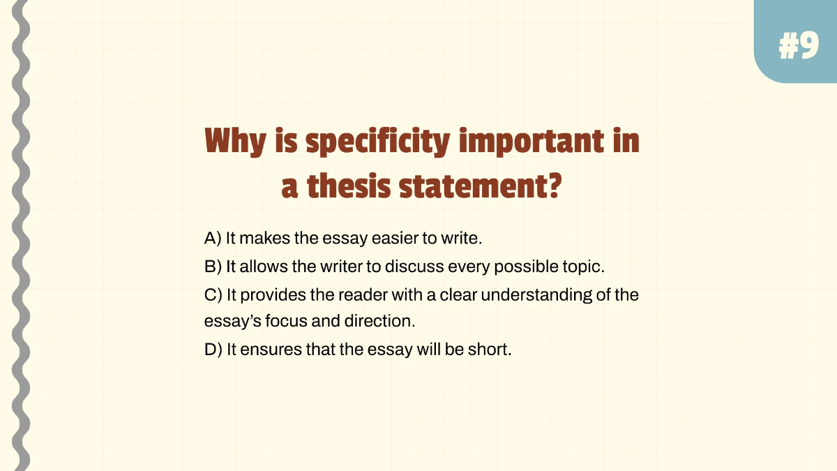 Free Identifying Thesis Statements Template to Edit Online