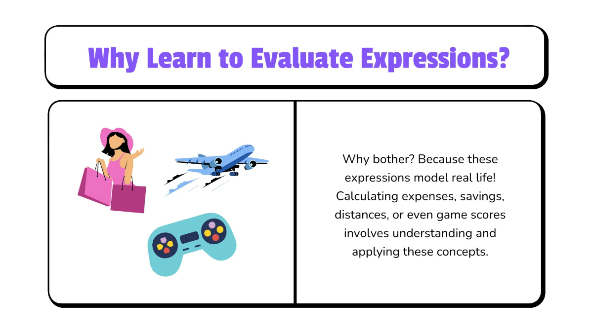 Free Evaluate Variable Expressions Involving Integers Template to Edit Online
