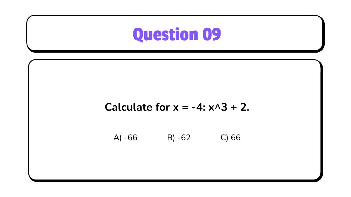 Free Evaluate Variable Expressions Involving Integers Template to Edit Online