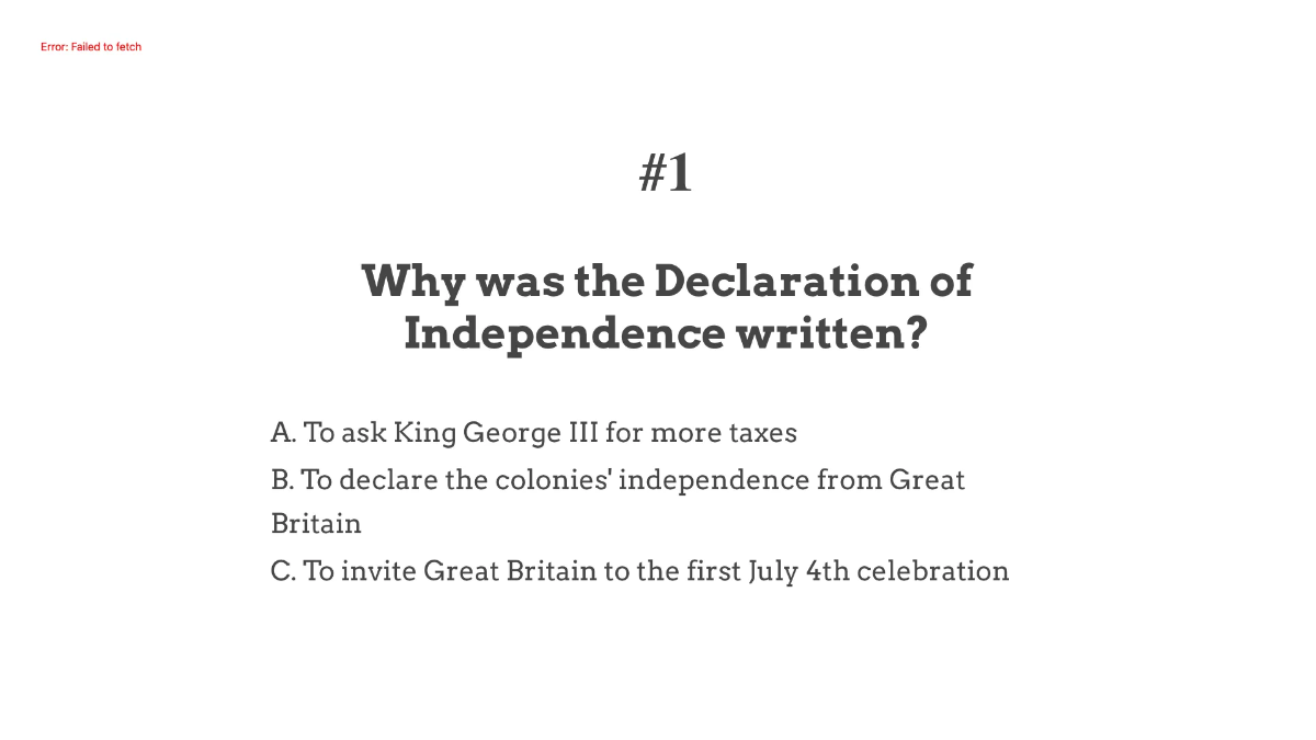 Free Declaration of Independence Template to Edit Online