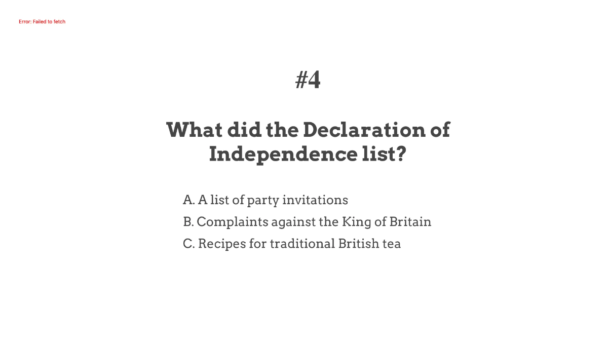 Free Declaration of Independence Template to Edit Online