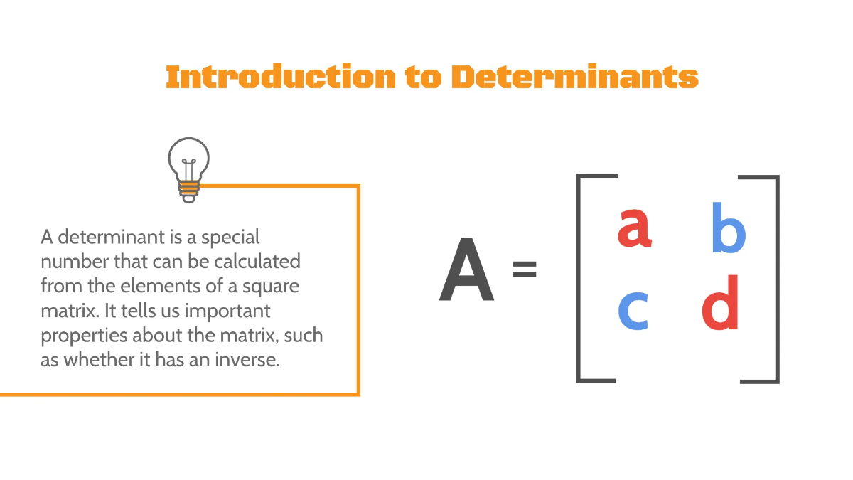 Free Determinant of A Matrix Template to Edit Online