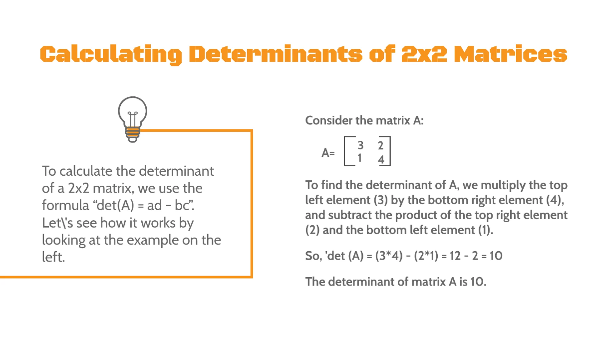 Free Determinant of A Matrix Template to Edit Online