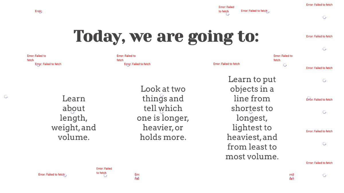 Free Comparing and Ordering Objects By Length, Weight, and Volume Template to Edit Online