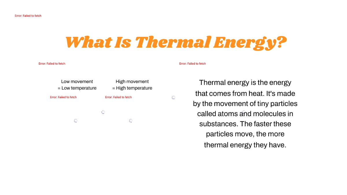Free Thermal Energy Template to Edit Online