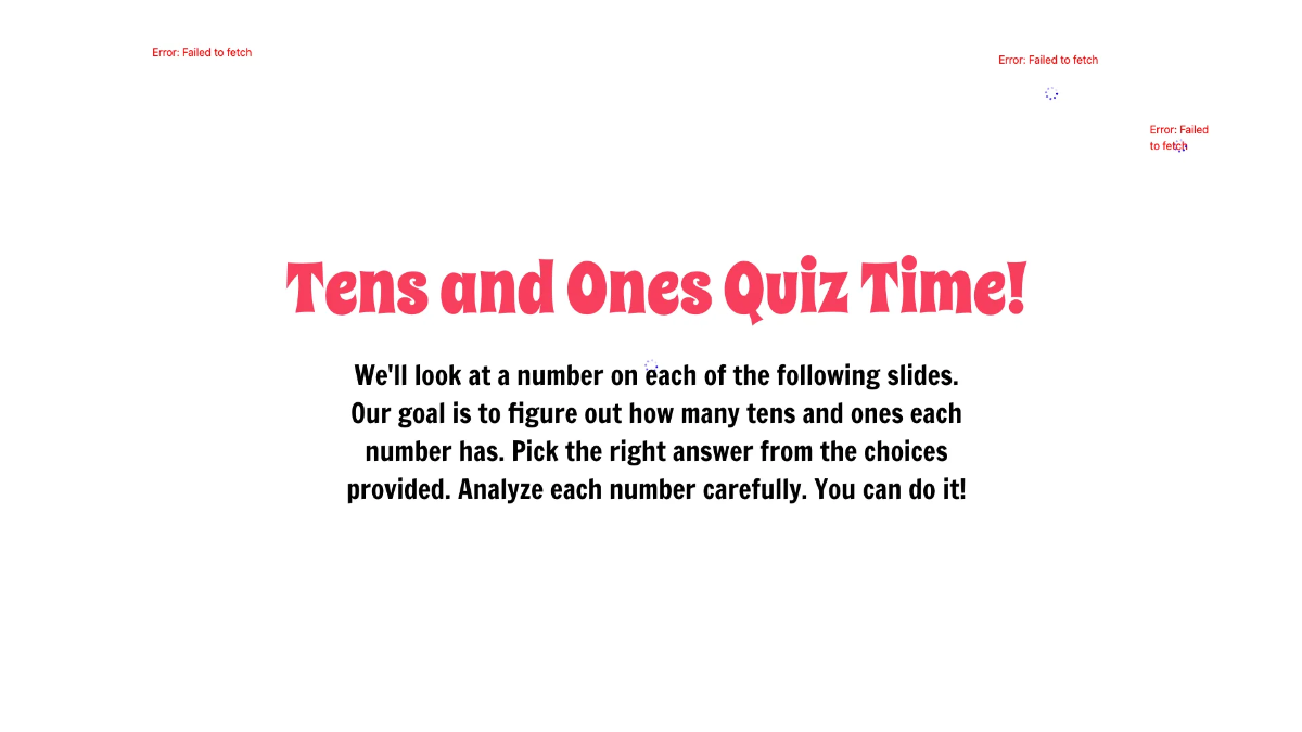 Free Understanding the Concept of Place Value for Tens and Ones Template to Edit Online