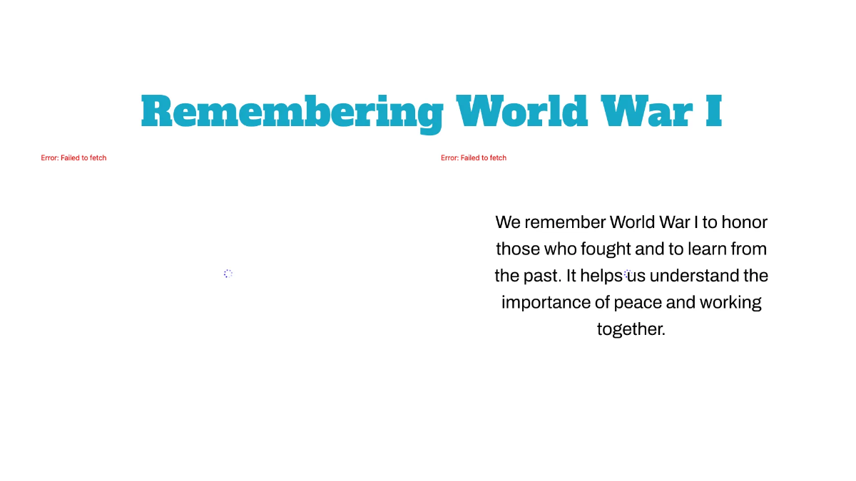 Free World War I and Its Impact on America Template to Edit Online