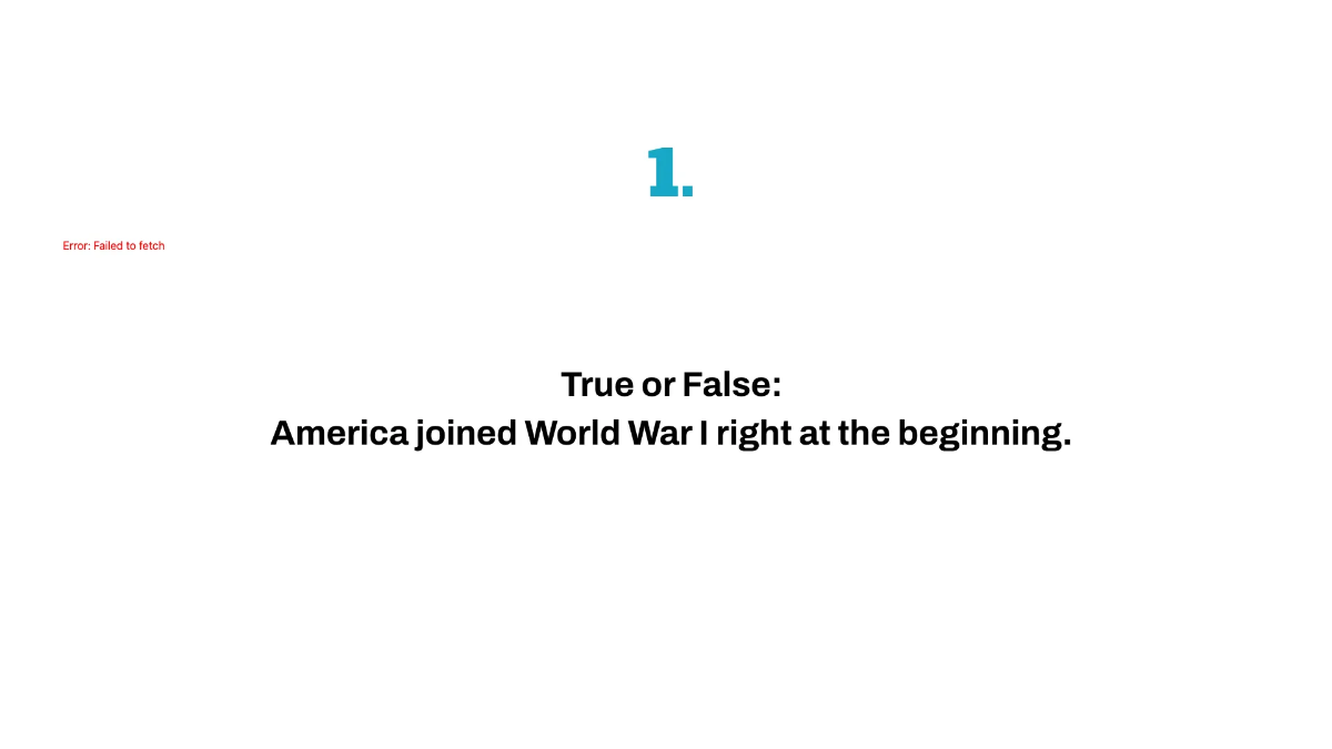 Free World War I and Its Impact on America Template to Edit Online