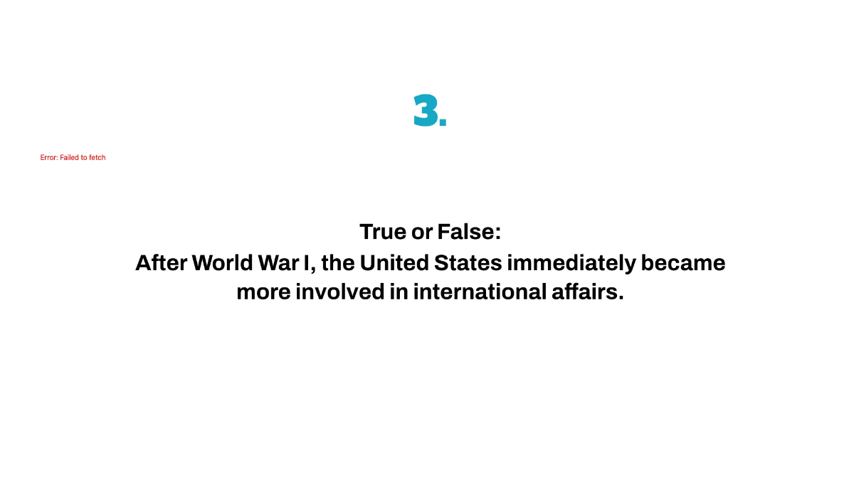 Free World War I and Its Impact on America Template to Edit Online